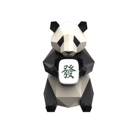 熊猫抱富摆件 商品图0