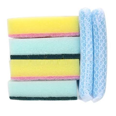 日本进口小久保工业所厨房用清洁海绵混装6个装 商品图3