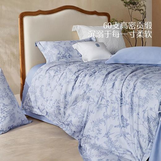 水星家纺南法系列A类60支新疆长绒棉印花四件套亲肤透气套件严选 商品图2