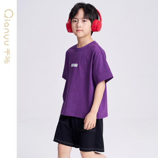 笛莎千与2025夏新款男童休闲时尚男童短袖T恤 商品图1