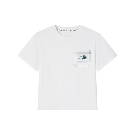 笛莎千与2025夏新款男童休闲贴袋男童短袖T恤 商品图4