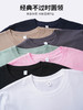 男女士简约百搭长绒棉圆领螺纹棉T恤短袖高弹舒适8023/2000 商品缩略图10