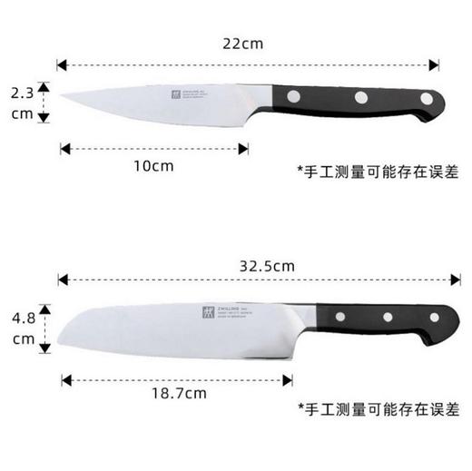 德国进口双立人刀具5件套
（蔬果刀+三德刀+中式菜刀+中式砍刀+收纳盒） 商品图3
