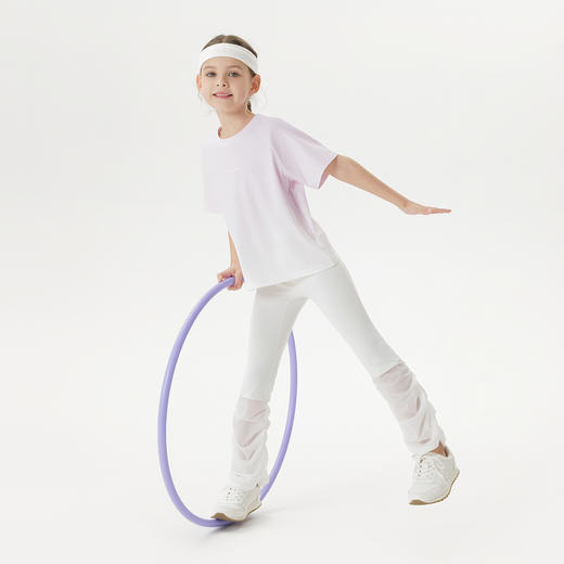 【凉感防晒】马克珍妮男女童渐变运动短袖T恤 儿童夏装新款550386 商品图1