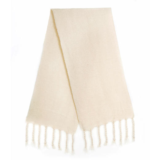 RSG郭培成衣品牌粗麻花流苏纯色百搭长绒围巾 商品图4