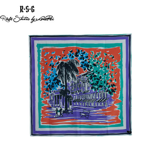 RSG郭培成衣品牌 优雅丝巾真丝《假日风情》 商品图0