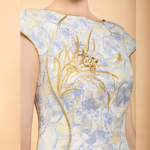 东方境X郭培联名系列：轻高定麦穗刺绣新中式旗袍礼服 商品图1