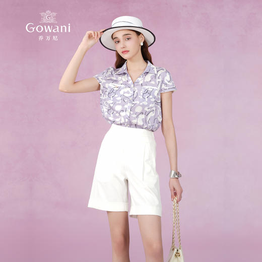 乔万尼真丝衬衫女新款夏季19mm重磅桑蚕丝上衣ET2C231 商品图1