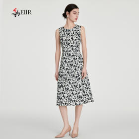 司歌弹力碎花背心连衣裙优雅A891218X