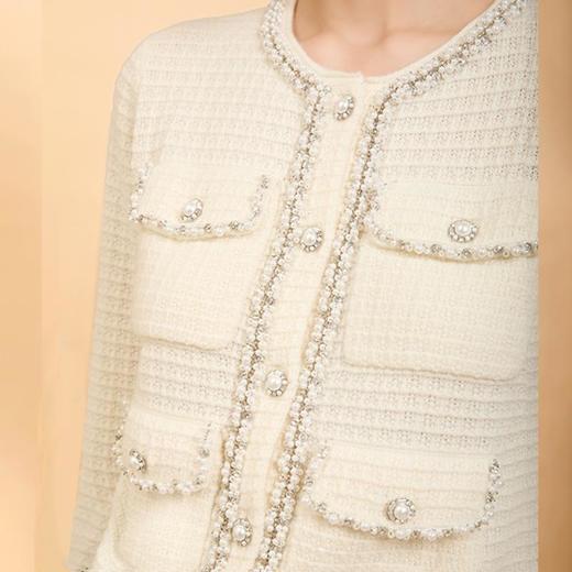 郭培成衣品牌精品系列千金风重工花边小香风开衫 商品图2