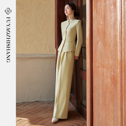 FUYAO扶摇 改良中山装西装外套女2025春季新款新中式国风西服上衣 商品图3