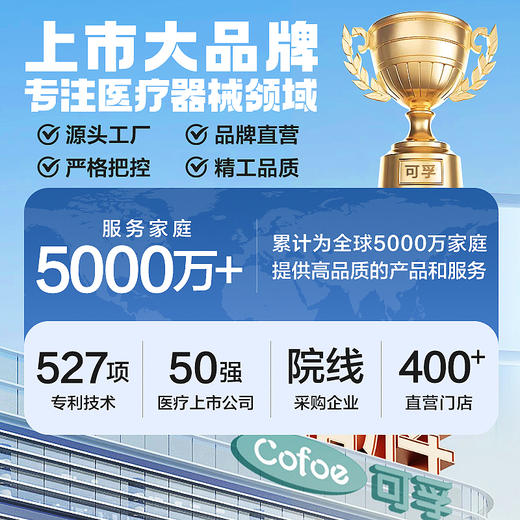 可孚呼吸机鼻罩 口鼻罩原装通用型配件 适合M-L的用户 商品图3