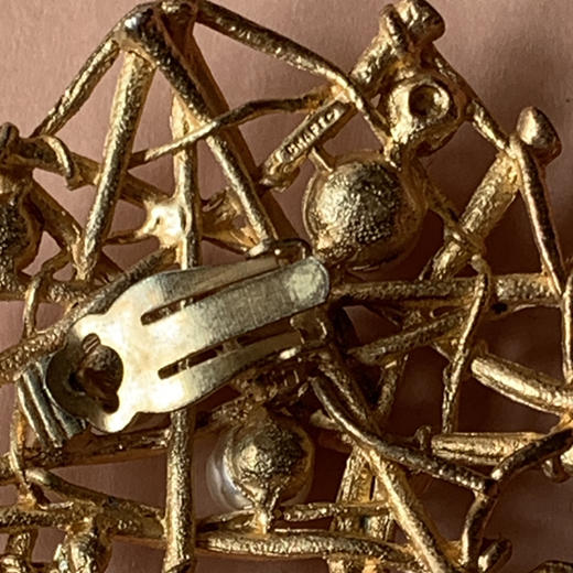 【苏州】美国中古GRAFT打标鎏金耳夹 超大 商品图1