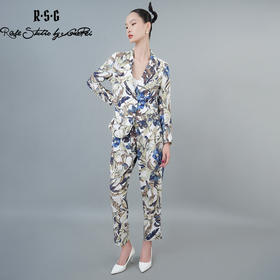 RSG2023度假风浪漫花卉休闲西服套装