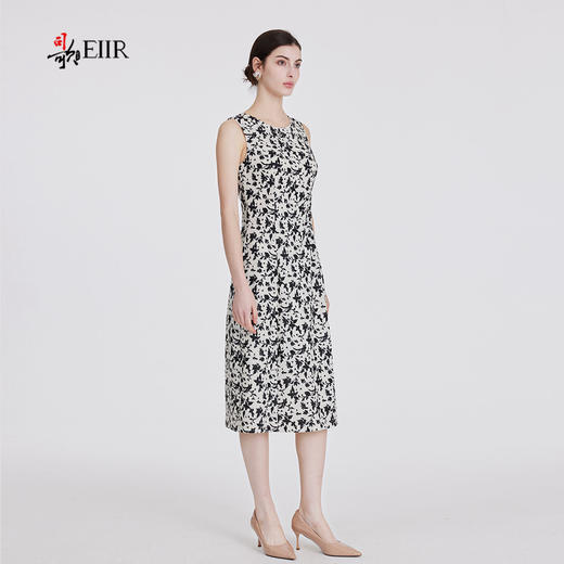 司歌弹力碎花背心连衣裙优雅A891218X 商品图1