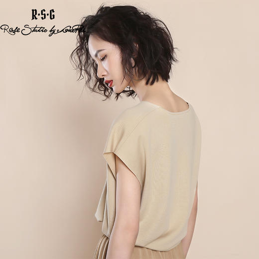 RSG郭培成衣品牌无袖上衣女款V领金标装饰宽松薄款夏季新款 商品图2