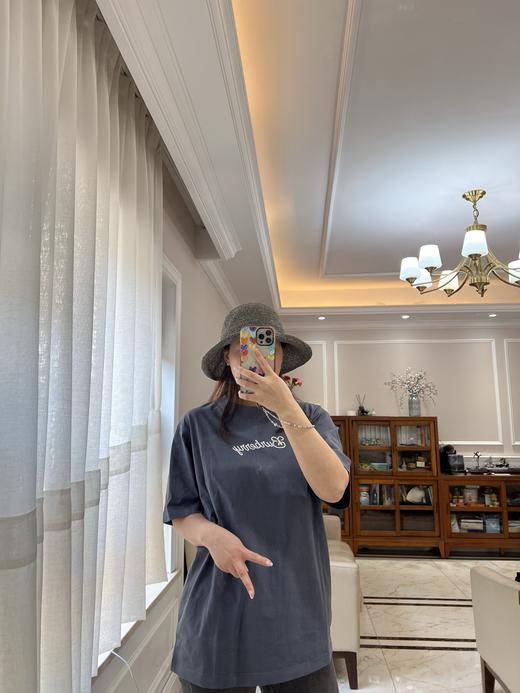 42-2 情侣款 25SS 叛逆浪漫 签名字母/冲浪板骑士 宽松圆领短袖 T袖 商品图4