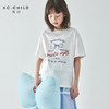 棵初25年夏季新款女童蝴蝶结印花短袖T恤亲子款清新百搭白色上衣 商品缩略图1