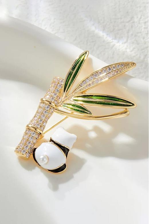 ESTACIA 中国风竹子可爱熊猫配饰胸针 21752 商品图0