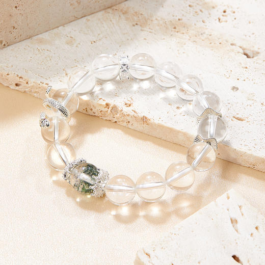 【美人精选】乘风2025✖️ISME【蛇来运转 诸事顺利】盘蛇转运珠小众设计好运白水晶手串男女同款 商品图1