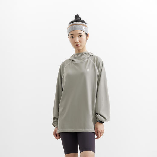 吃茶去chichaqu25明线速干弹力吸湿排汗凉感华夫格连帽T户外运动 商品图4