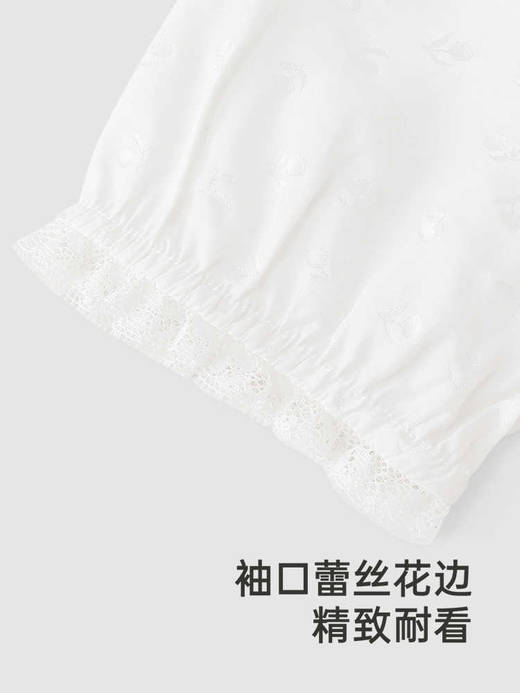 【高定系列】英氏婴儿衣服夏季女宝可爱连体衣纯色包屁衣2025新款YRHGJ2R058A 商品图4