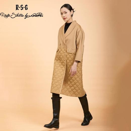 郭培成衣品牌精品系列繁花刺绣双面呢绗缝大衣 商品图2