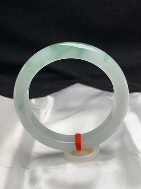 612593，58.8圈口，冰飘花正圈平安镯，种水好