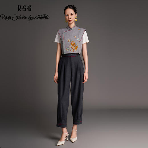 RSG2023早秋新中式醒狮滚绣球重工刺绣套装 商品图1