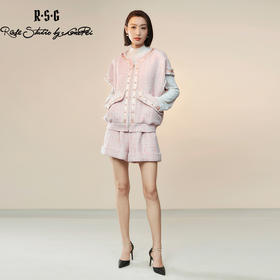 RSG郭培成衣品牌原创设计粗花呢重工钉珠套装短裤马甲套装