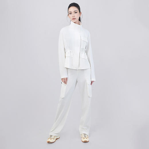 TITIKA ACTIVE机能风防水收腰夹克运动白色工装外套31192 商品图3