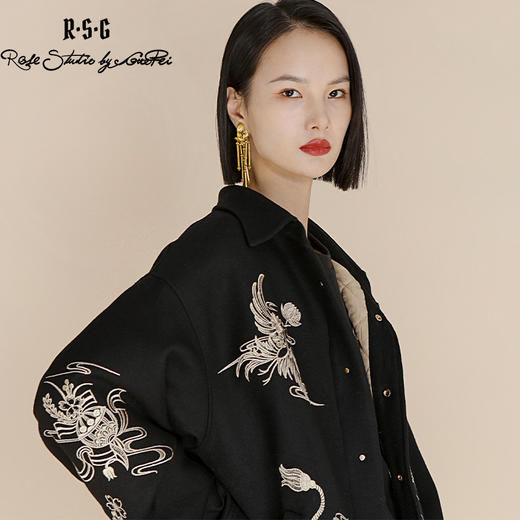 RSG郭培成衣品牌高光十刻国风浮雕设计感潮牌风保暖外套 商品图2