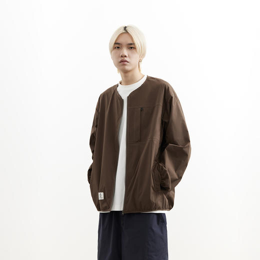 吃茶去chichaqu25轻量户外无领防风夹克城市运动山系骑行男女 商品图0