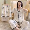 【夏季3件套❗️短袖+短裤+长裤家居服套装】柔软亲肤，舒适透气，短袖睡衣女春夏季新款宽松牛奶丝拉边可爱少女心睡裤 商品缩略图6
