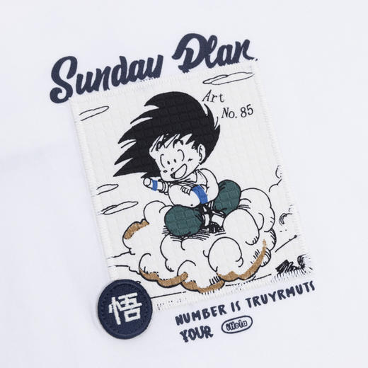 【断码清仓】HX 夏季圆领短袖T恤悟空元素S102423646101/02 商品图7