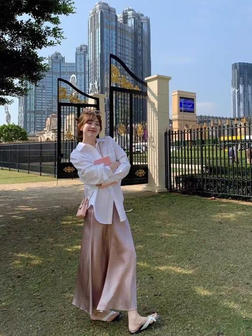 进口醋酸缎面最高版丝滑荷叶半身裙 商品图3