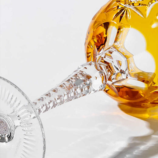 德国进口奈赫曼Nachtmann彩色水晶罗马式高脚杯金色 商品图4