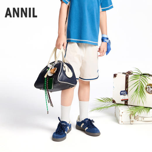 【实体店同款】男童全腰针织中裤夏季新款安奈儿童装AB526657 商品图1