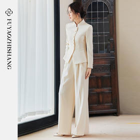 FUYAO扶摇 复古国风西装套装女2025新款新中式单排扣老钱西服外套