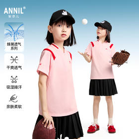 女童立领短袖T恤夏季新款安奈儿童装EG521046