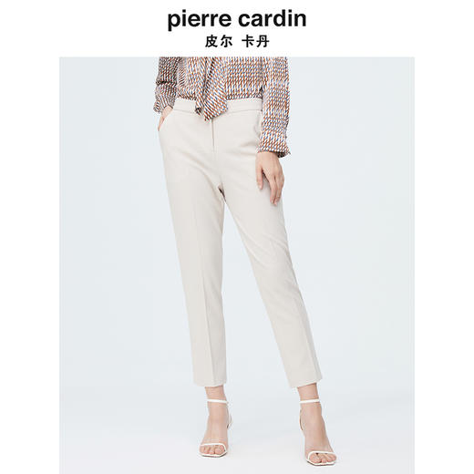 皮尔卡丹女装新款时尚百搭商务干练直筒西裤P4144T4009M1 商品图1