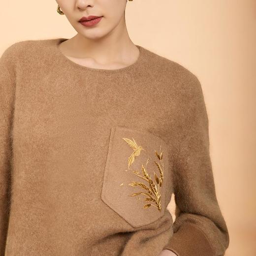 郭培成衣品牌精品系列金线喜鹊刺绣毛织 商品图2