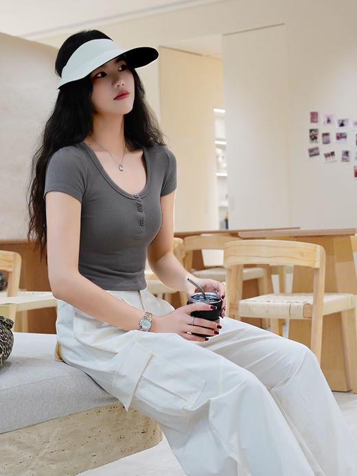 哈瓦塔无痕时尚防紫外线防晒帽 H251101 商品图0