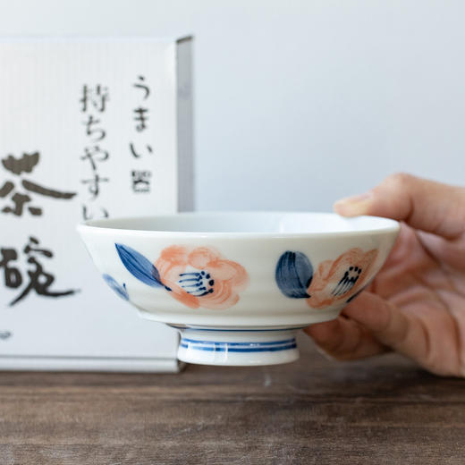 日本进口西庵窑手感舒适茶碗花椿 商品图2