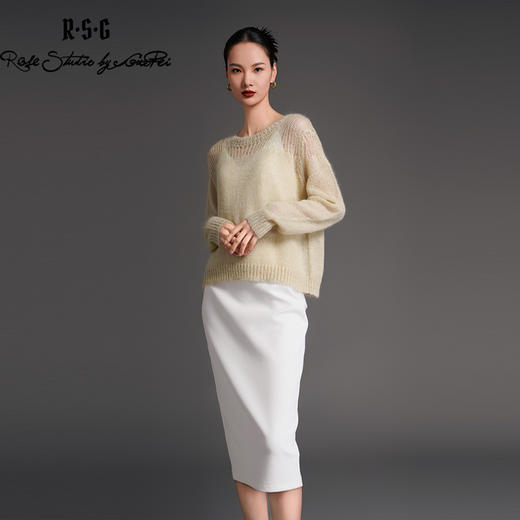 RSG2023郭培成衣品牌早秋廓形马海毛针织毛衣 商品图4