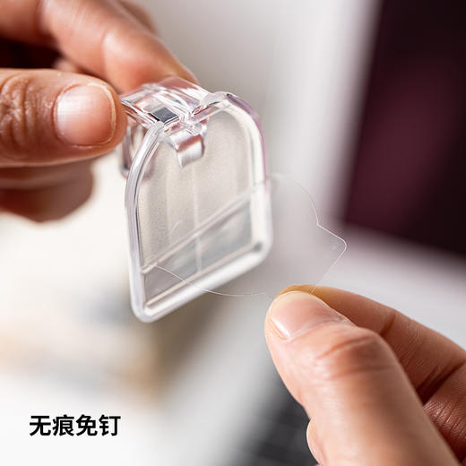 日本进口小久保工业所Pitacco透明贴挂钩小号3个装（透明） 商品图4