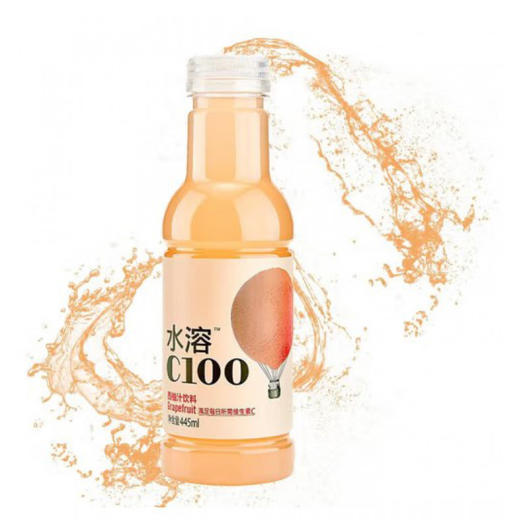 农夫山泉水溶C100西柚汁复合果汁饮料445ml 商品图2