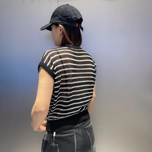 BY黑白条无袖针织衫50222夏季291092663871 商品图1