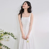 简约设计感方领背心裙女夏季拼接不规则伞裙摆连衣裙V1050586 商品缩略图4