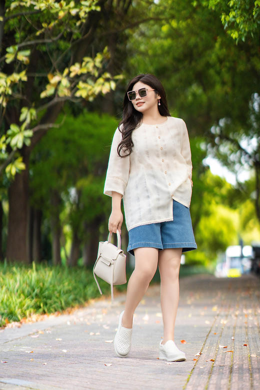 【牛仔短裤 清爽2色  弹力A字版】🍃✨🍃面料软弹亲肤，遮肉宽松显瘦，新款五分裤子，减龄牛仔短裤，7天发货 商品图5